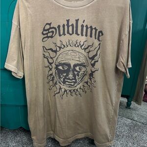 American Eagle Outfitters Tan T-Shirt